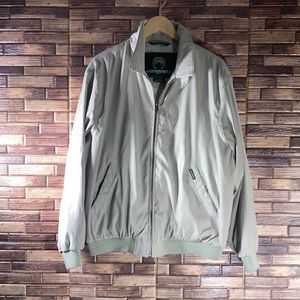 Mens Large Weatherproof Khaki Bomber Jacket